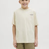 JACK&JONES JUNIOR JORISLINGTON TYPE TEE SS CREW N. SN JNR Jongens T-shirt - Antique White