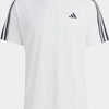 adidas Performance Train Essentials 3-Stripes Training T-Shirt - Heren - Wit- XL