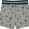 Bampidano - Short grijs gemêleerd met all over strand print - Maat 56