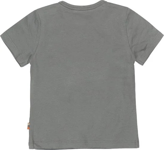 Dirkje jongens T-shirt legergroen koffertje - maat 62