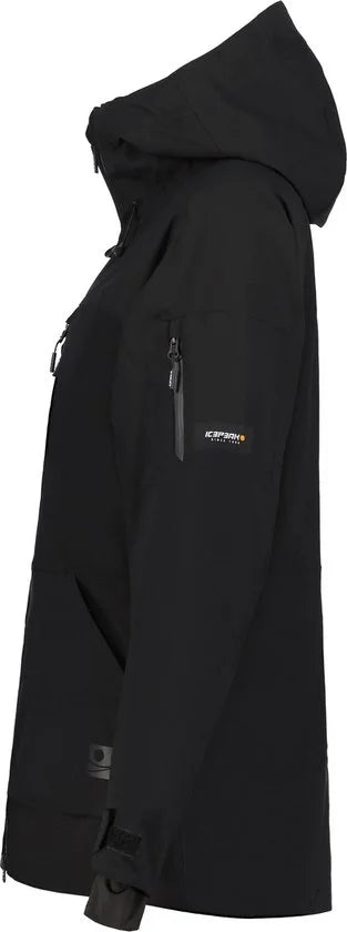 ICEPEAK CURRAN Dames Wintersportjas - Zwart - Maat 44