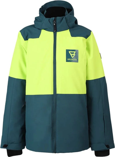 Brunotti Strokersy-S Jongens Wintersport Ski Jas - Groen -