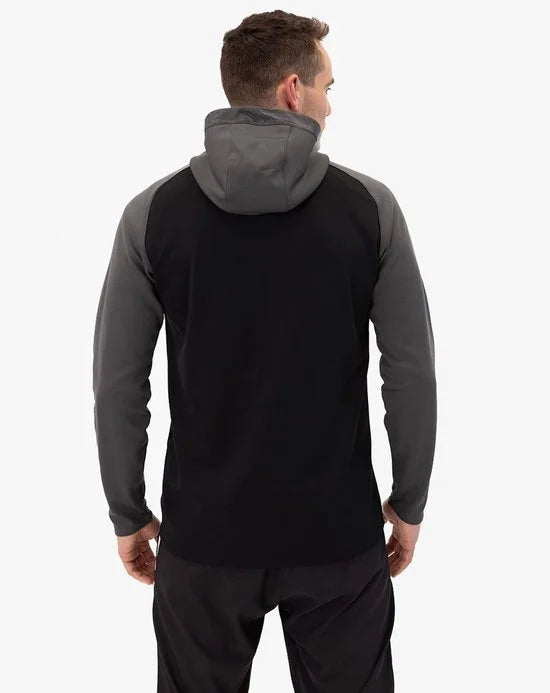 Jako Iconic Jas Met Kap Heren - Zwart / Antraciet | Maat: S