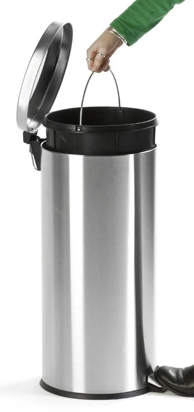 V-Part - Pedaalemmer 30 liter - Stainless steel - mat RVS - Prullenbak