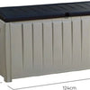 Keter Novel Opbergbox - 340L - 124x55x62.5cm - Grijs