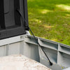 Keter Novel Opbergbox - 340L - 124x55x62.5cm - Grijs