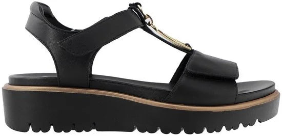 Ara - 1233515 - Sandalen met hakDames Sandalen - Kleur: Zwart - Maat: 39