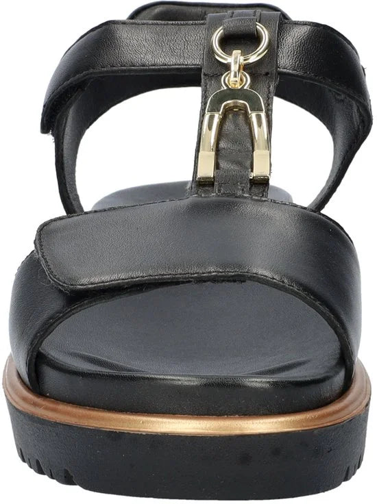 Ara - 1233515 - Sandalen met hakDames Sandalen - Kleur: Zwart - Maat: 39