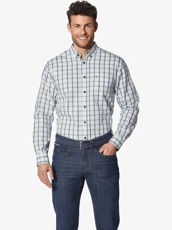 Babista herren Overhemd - 41/42 - groen