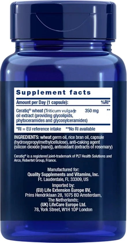 Life Extension Huidondersteunende ceramiden (30 capsules)