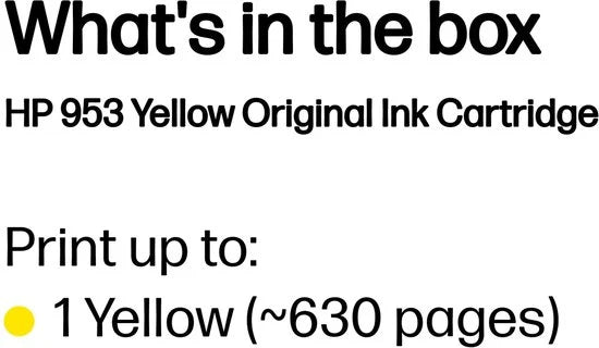 HP 953 - Inktcartridge / Geel