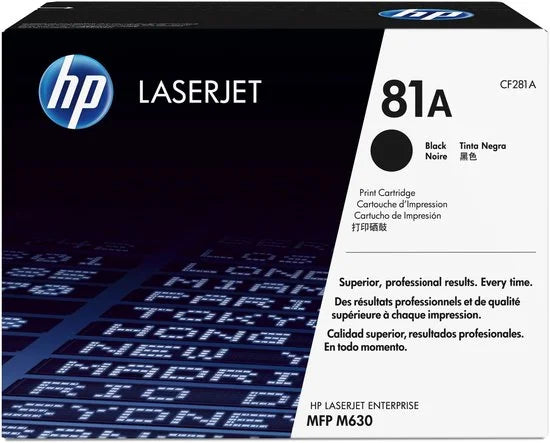 Cartouche de toner HP 81A (CF281A) noire 10 500 pages | Neuve