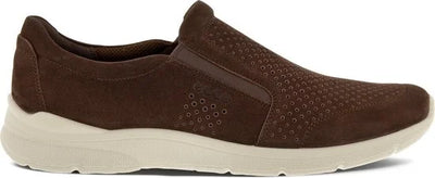 ECCO Irving leren heren instappers - Bruin - Maat 47 - Uitneembare zool