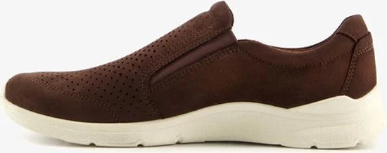 ECCO Irving leren heren instappers - Bruin - Maat 47 - Uitneembare zool