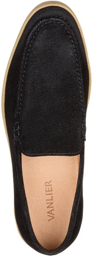 VANLIER Zand Beige Suède Lugano Loafer Heren 45
