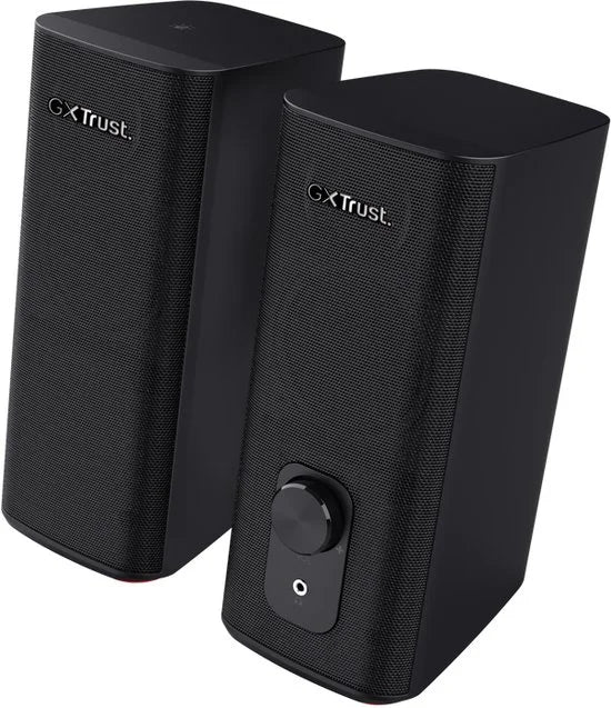 Trust GXT 612 Cetic - 2.0 PC Speakers met Bluetooth - 3.5mm aansluiting - RGB verlichting - Zwart