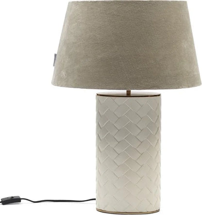 Riviera Maison Tafellamp, Lampenvoet groot, Decoratie lamp - RM Alberdina Table Lamp - Wit - Kunststeen