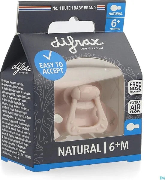 Difrax Fopspeen Natural 6m+ Uni/pure Assorti