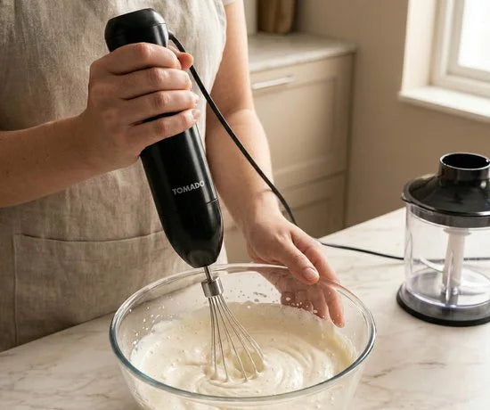 Tomado TSB3501B - Staafmixer set - Hand blender - Hakmolen - Garde - 350W - 2 snelheden - Zwart