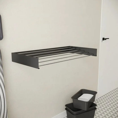 Wasophoogte® Wanddroogrek - Wandmontage Droogrek - Inklapbaar Droogrek - Muurdroogrek - Wasrek hangend - 100cm - 6m Drooglengte - Zwart