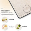 Lunaro 100% Titanium Snijplank Dubbelzijdig - PFAS-vrij - Cutting Board - Sapgeul - Met Raspdeel en Messenslijper