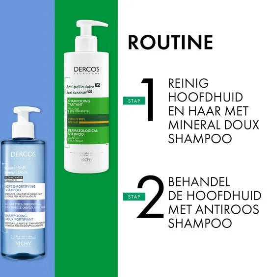 Vichy Dercos Technique Anti-Roos DS Shampoo - Droog Haar - Seleniumdisulfide en Salicylzuur - 200ml