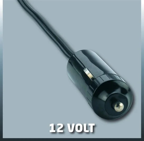 Einhell Auto Compressor CC-AC 12V - Voeding: 12 V - Max. 18 bar - Extra lange aansluitkabel 2,9 m - Incl. 3 adapters voor fiets, bal etc.
