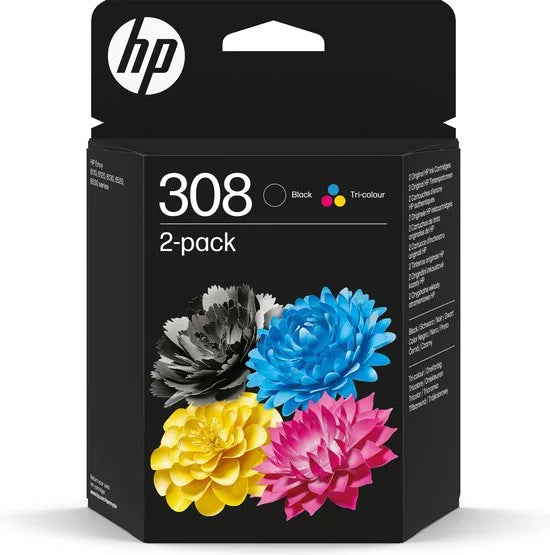 HP 308 - Inktcartridge - Origineel - Standaard capaciteit - Zwart & Kleur