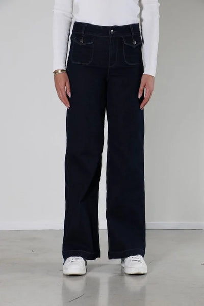 New Star broek Neva - wijd model - dark used - maat 34/32