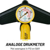 Dunlop Fietspomp met Drukmeter - Fiets Pomp voor Dunlop, Schrader en Frans Ventiel - Staande Pomp Incl. Adaptoren voor Waterspeelgoed en Ballen