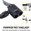 Dunlop Fietspomp met Drukmeter - Fiets Pomp voor Dunlop, Schrader en Frans Ventiel - Staande Pomp Incl. Adaptoren voor Waterspeelgoed en Ballen