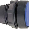 Schneider Electric ZB5AA6 Harmony ZB5AA6 Druktoets Met toetsveld, Bedieningsknop vlak 1 knop Blauw Druk-ontgrendeling 1