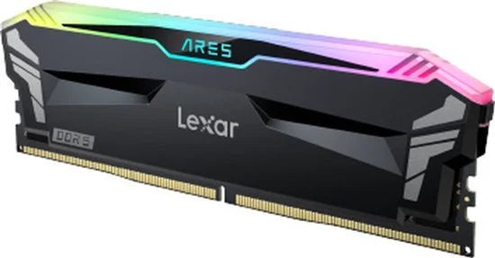 Lexar Ares RGB LD5BU016G-R6000GDLA - Geheugen - DDR5 - 32 GB: 2 x 16 GB - 288-PIN - 6000 MHz / PC5-48000 - CL30 - 1.4V - RGB