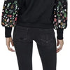 Only Brooke Round Neck Flower Sweater Dames - Maat S