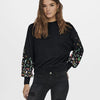 Only Brooke Round Neck Flower Sweater Dames - Maat M
