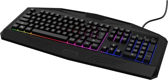 Qware Gaming - Detroit - Toetsenbord - Bedraad - USB - Verlichting - Qwerty