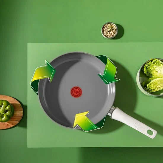 Tefal Renew ON - Koekenpannenset - Ø20/Ø24/Ø28 cm - PFAS-vrij - Keramisch - Geschikt voor Inductie