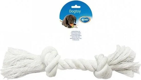 Duvoplus - Speelgoed Voor Dieren - Hond - Knoop Katoen 35cm Wit - 1st