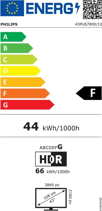 43PUS7800/12 - 43 inch - 4K QLED - 2025