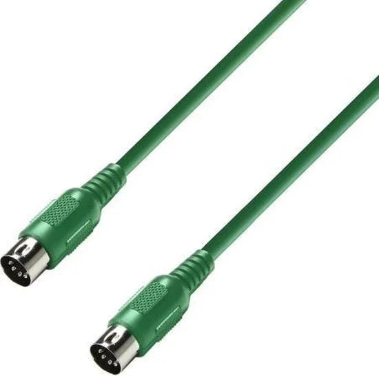 adam hall K3 MIDI 0075 GRN audio kabel 0,75 m 5-pin DIN Groen