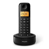 Philips D1601B/01- Draadloze DECT-telefoon met 1 handset, groot display (4,1 cm) en nummerherkenning - Zwart