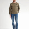 Petrol Industries - Heren Casual Trui - Round Neck - Regular Fit - 65% katoen / 35% polyester - Lichtgewicht & ademend - Groen - Maat L