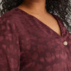 WE Fashion Dames blouse met structuur - Curve