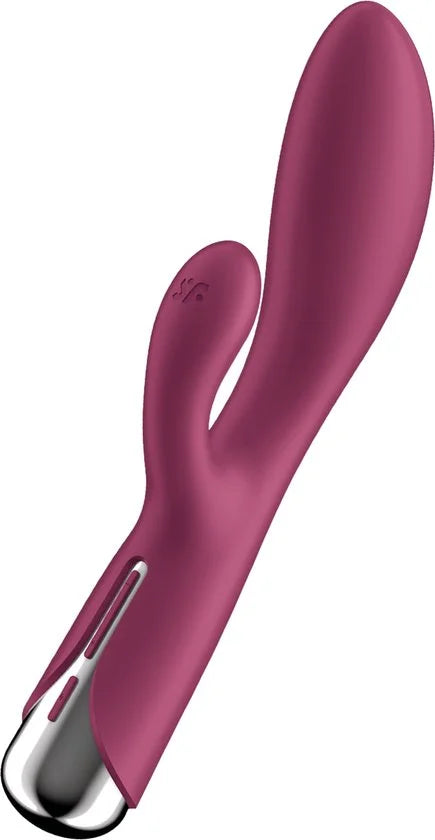 Satisfyer Spinning Rabbit 1 | 20cm | Rabbit vibrator | 12 tril- en 5 rotatieprogramma's | Programma's kunnen afzonderlijk worden bestuurd | Oplaadbar
