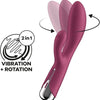 Satisfyer Spinning Rabbit 1 | 20cm | Rabbit vibrator | 12 tril- en 5 rotatieprogramma's | Programma's kunnen afzonderlijk worden bestuurd | Oplaadbar