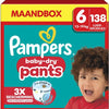Pampers Baby-Dry Pants Maat 6, 138 Luierbroekjes, 14-19kg Maandbox