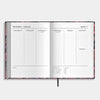Hobbit - A4 Planner 2026 - A4 (21 x 29,7 cm) - 1 week op 2 pagina's - Harde Kaft - Bloem Klassiek