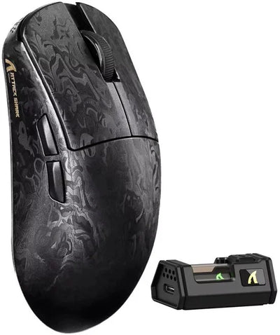 ATTACK SHARK R11 ULTRA Gaming Muis - Draadloos - Carbon Fiber - 8K Hz Polling Rate - PAW3950MAX Sensor - Zwart