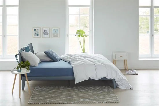 Beddinghouse - Jersey - Split-topper - Hoeslaken - 180x220 cm - Blauw