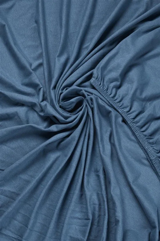 Beddinghouse - Jersey - Split-topper - Hoeslaken - 180x220 cm - Blauw